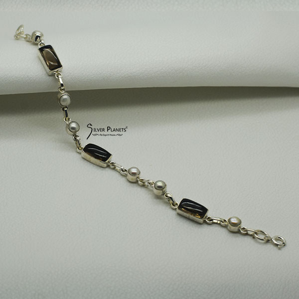 Smokey & Pearl Bracelet