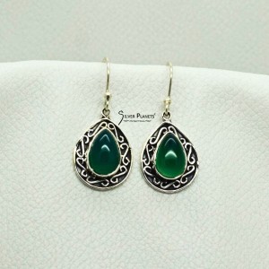  Classic GreenOnyx Earrings