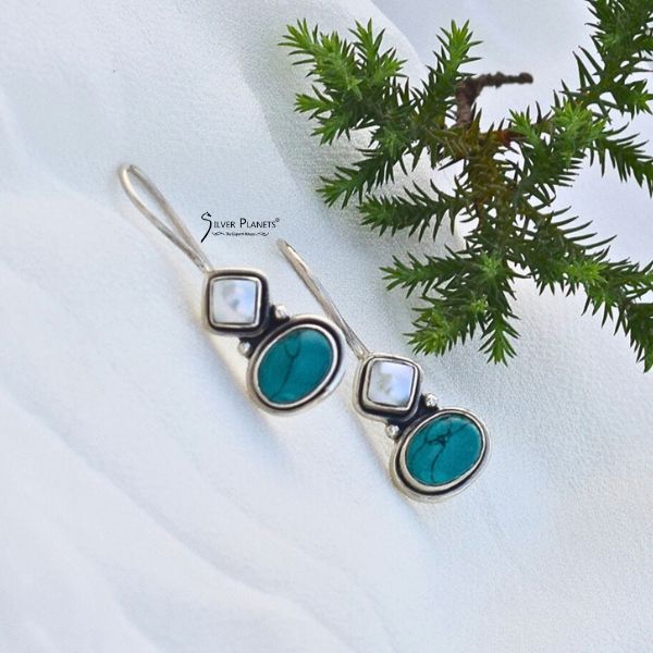 Pearl & Turquoise Earrings