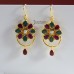 Emerald and Ruby Earrings