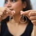 Black Onyx Hoop Earrings