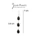 Black Onyx Long Earrings