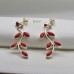 Coral Leaf Earring