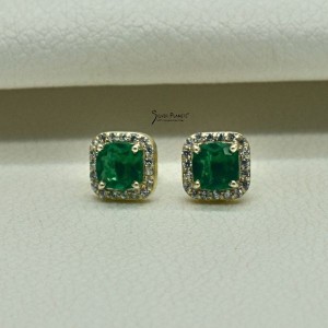 Green Cubic Zirconia Studs