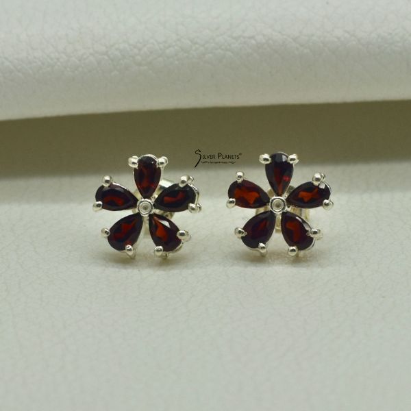 Garnet Studs