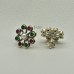 Pearl Ruby Emerald Stud