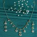 Pearl Ruby Emerald Necklace