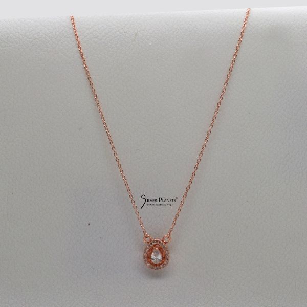 Cubic Zirconia Rosegold Chain