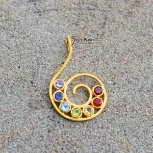 Chakra Pendant gold polished