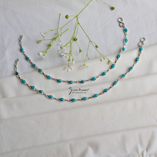 Turquoise Anklets